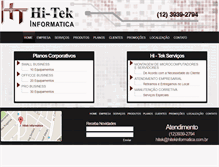 Tablet Screenshot of hitekinformatica.com.br